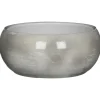 Mica Decorations Bloempot - grijs - keramiek - 28 x 12 cm