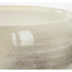 Mica Decorations Bloempot - grijs - keramiek - 28 x 12 cm