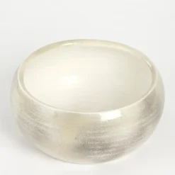 Mica Decorations Bloempot - grijs - keramiek - 28 x 12 cm