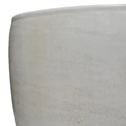 Mica Decorations Bloempot - lichtgrijs - keramiek - 28 x 26 cm Clearance