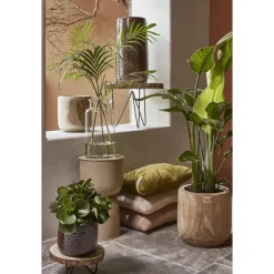 Mica Decorations Bloempot - hout - voor binnen en buiten - 31 cm Clearance