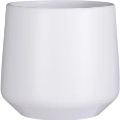 Mica Decorations Bloempot - wit - mat - keramiek - H26/D28 cm Sale