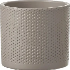 Mica Decorations Bloempot - taupe - keramiek - D13 x H12 cm Online