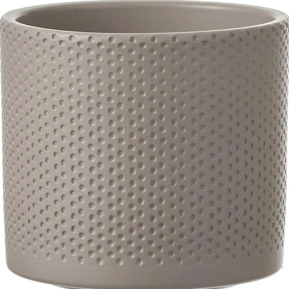 Mica Decorations Bloempot - taupe - keramiek - D13 x H12 cm Online