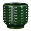 Mica Decorations Bloempot - boaz - gebobbeld - groen - 16 x 18 cm Outlet