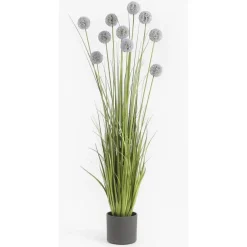 Mica Decorations Bloempot - donkergrijs - mat - keramiek - 23 x 21 cm Outlet