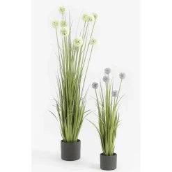 Mica Decorations Bloempot - donkergrijs - mat - keramiek - 23 x 21 cm Outlet
