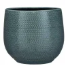 Mica Decorations Bloempot - midnight blauw - keramiek - 25 x 20 cm Outlet