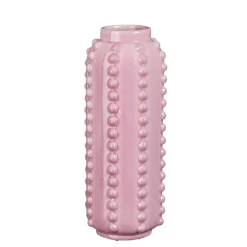 Mica Decorations Boaz Vaas - H30 x Ø11 cm - Keramiek - Roze Discount