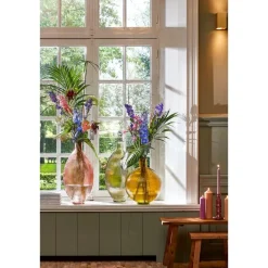 Mica Decorations Bold Houten Krukje - L38 cm - Gerecycled Hout Online