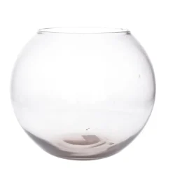 Mica Decorations Bolvaas - kom - transparant - glas - 23 x 30 cm Discount