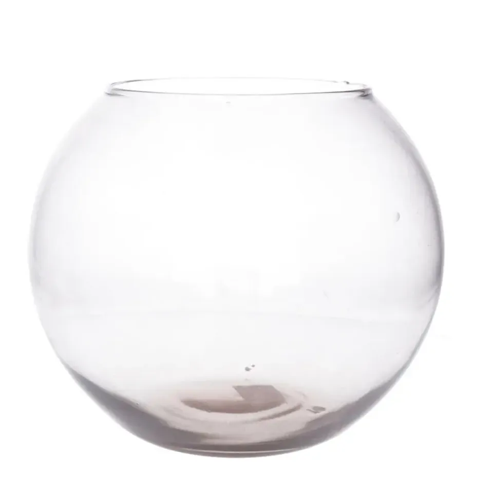 Mica Decorations Bolvaas - kom - transparant - glas - 23 x 30 cm Discount
