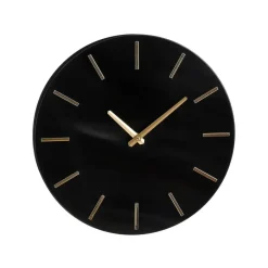 Mica Decorations Brixen Wandklok - Ø35,5 cm - Zwart Outlet