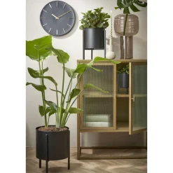 Mica Decorations Brixen Wandklok - Ø35,5 cm - Zwart Outlet