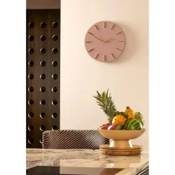 Mica Decorations Brixen Wandklok - Ø35,5 cm - Bruin Best