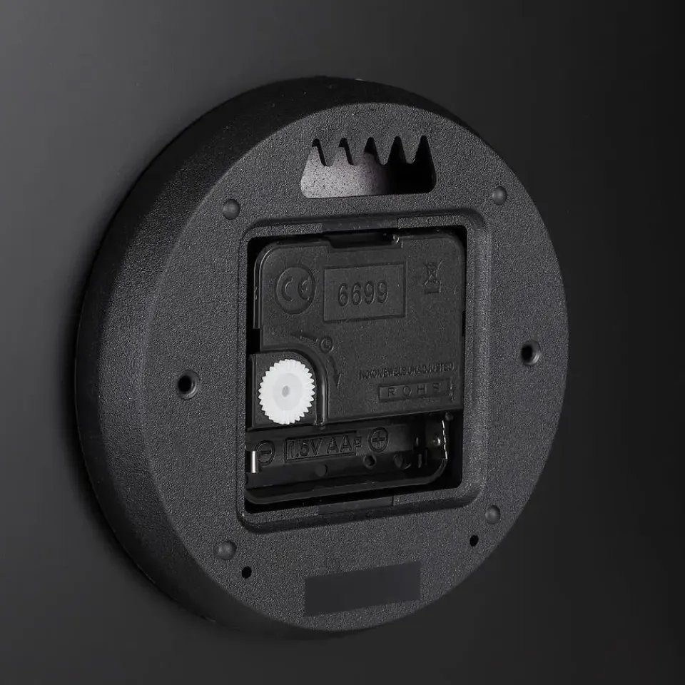 Mica Decorations Brixen Wandklok - Ø35,5 cm - Bruin Best