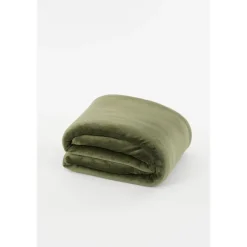 Mica Decorations Bronte Fleece Plaid - L200 x B150 cm - Donkergroen Online