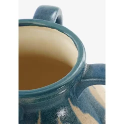 Mica Decorations Caldo Vaas - L28 x B28 x H36 cm - Donkerblauw Outlet