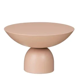 Mica Decorations Celise Bijzettafel - H28 x Ø47 cm - Metaal - Roze New