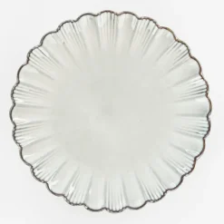 Mica Decorations Corfu Dinerbord - H2,5 x Ø26,5 cm - Keramiek - Grijs Hot