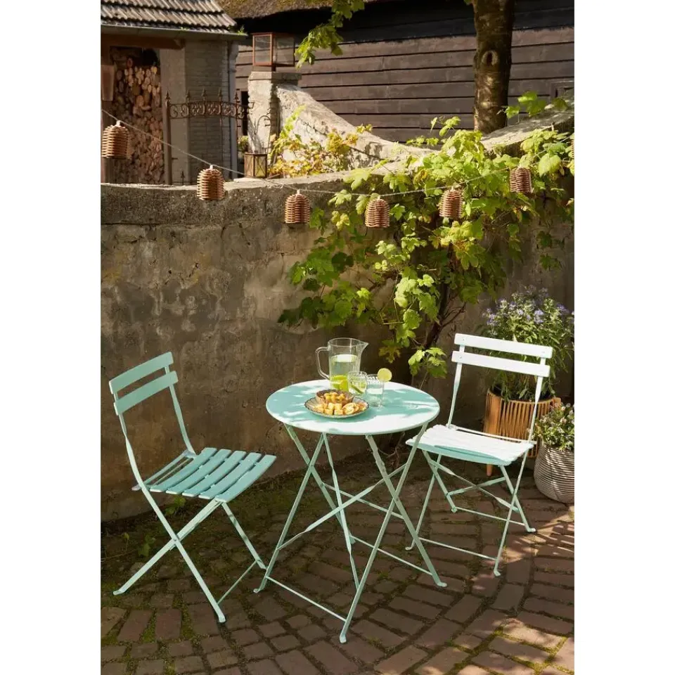 Mica Decorations Corfu Ontbijtbord - H2,5 x Ø21 cm - Keramiek - Grijs Outlet