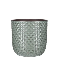 Mica Decorations Daan Bloempot - H20,5 x Ø21,5 cm - Groen New