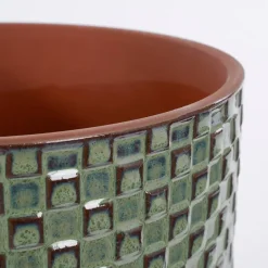 Mica Decorations Daan Bloempot - H20,5 x Ø21,5 cm - Groen New