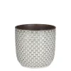 Mica Decorations Daan Bloempot - H17,5 x Ø19 cm - Wit Discount