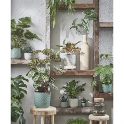 Mica Decorations Daan Bloempot - H17,5 x Ø19 cm - Wit Discount