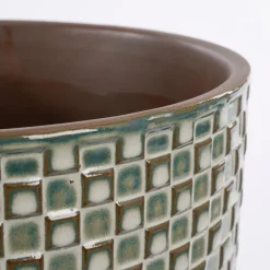 Mica Decorations Daan Bloempot - H17,5 x Ø19 cm - Wit Discount