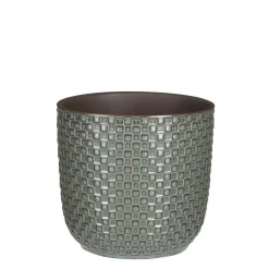 Mica Decorations Daan Bloempot - H17,5 x Ø19 cm - Groen Discount
