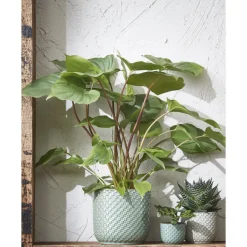 Mica Decorations Daan Bloempot - H17,5 x Ø19 cm - Groen Discount