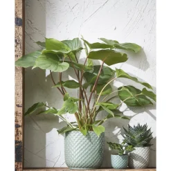 Mica Decorations Daan Bloempot - H17,5 x Ø19 cm - Groen Discount