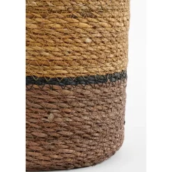 Mica Decorations Damian Plantenmand - Set van 2 - Ø20 cm - Zeegras Discount