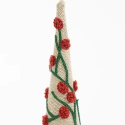 Mica Decorations Decoratie Kerstboom - H55 x Ø12 cm - Mangohout - Rood Clearance