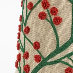 Mica Decorations Decoratie Kerstboom - H55 x Ø12 cm - Mangohout - Rood Clearance