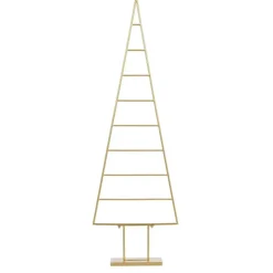 Mica Decorations Decoratie Kerstboom - L50 x B15 x H152 cm - Goud Outlet