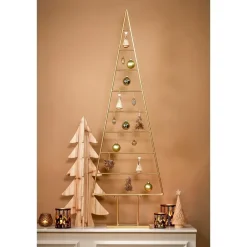 Mica Decorations Decoratie Kerstboom - L50 x B15 x H152 cm - Goud Outlet