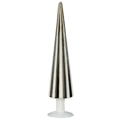 Mica Decorations Decoratie Kerstboom - H40 x Ø9 cm - Glas - Wit, Zwart Hot