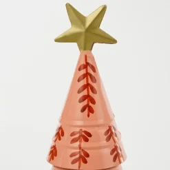 Mica Decorations Decoratie Kerstboom - H40 x Ø13 cm - IJzer - Roze Best