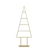 Mica Decorations Decoratie Kerstboom - L34 x B12 x H90 cm - IJzer - Goud Clearance