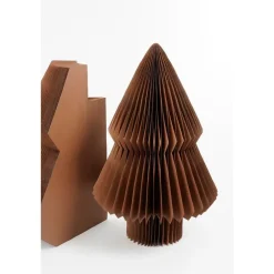 Mica Decorations Decoratie Kerstboom - H152 x Ø104 cm - Papier - Bruin Discount