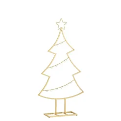 Mica Decorations Decoratie Kerstboom - L40 x B12 x H79 cm - IJzer - Goud Online
