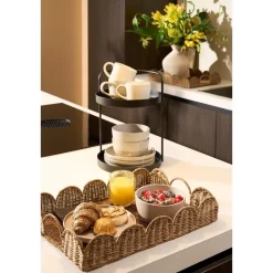 Mica Decorations Eleta Dienblad - Set van 2 - L50 x B35 x H8 cm Clearance