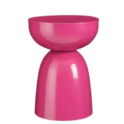 Mica Decorations Elliot Bijzettafel - H45 x Ø32 cm - IJzer - Fuchsia Clearance