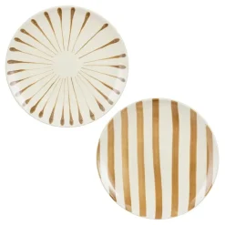 Mica Decorations Elsie Dinerbord - Assorti - H3 x Ø26 cm - Bruin Online