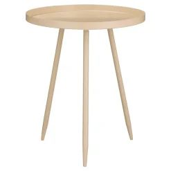 Mica Decorations Flores Bijzettafel - H49 x Ø42 cm - Beige Online