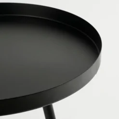 Mica Decorations Flores Bijzettafel - H44 x Ø40 cm - Zwart Sale