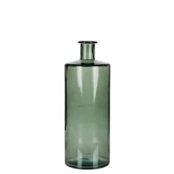 Mica Decorations Guan Glazen Fles - H40 x Ø15 cm - Groen New