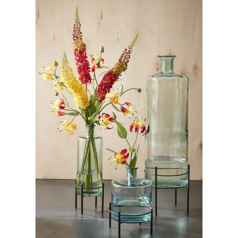 Mica Decorations Guan Glazen Fles - H40 x Ø15 cm - Transparant Hot